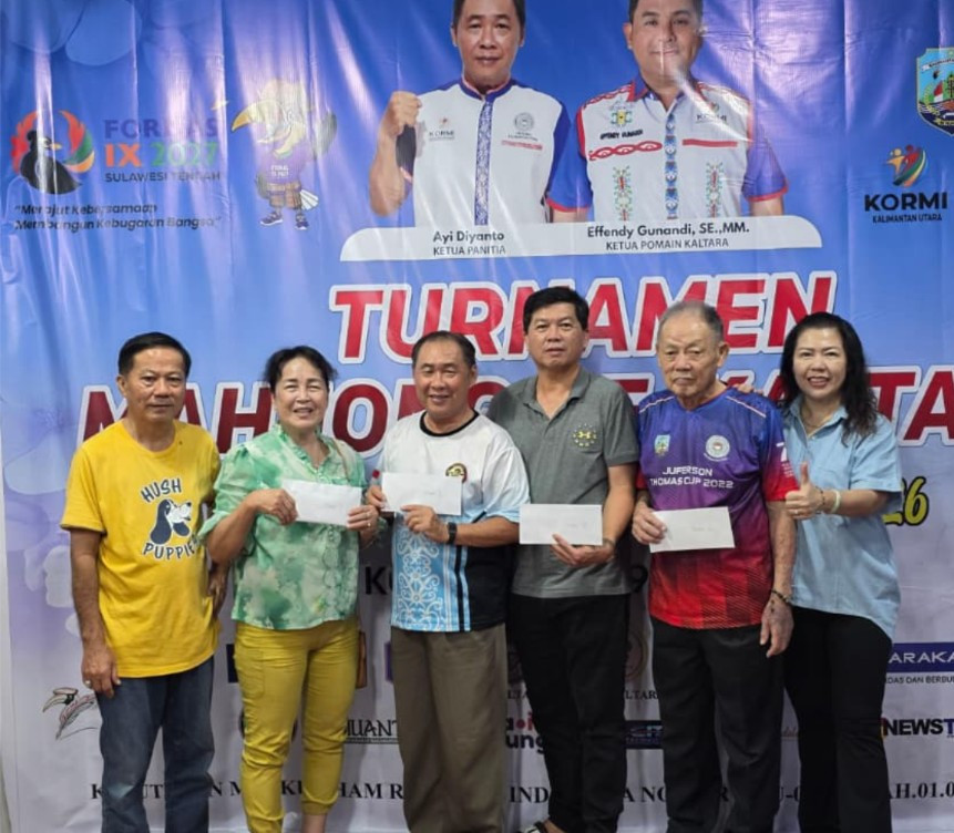 Turnamen Mahjong Se-Kaltara 2026 Sukses Digelar, Ajang Silaturahmi dan Persiapan Fornas 2027